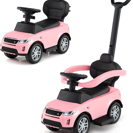 Costzon Push Car for Toddlers 3 in 1 Land Rover Discovery Stroller Sliding Walking Car