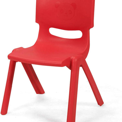 Plastic Stackable School Chairs, 4 Pack - costzon