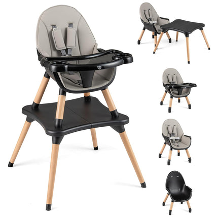 BABY JOY High Chair, Baby Eat & Grow Convertible High Chair/Booster Seat/Toddler Chair & Table