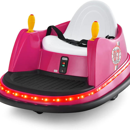 Costzon Bumper Car for Kids, 12V Battery Powered Bumping Car w/Remote Control, Dual Joysticks