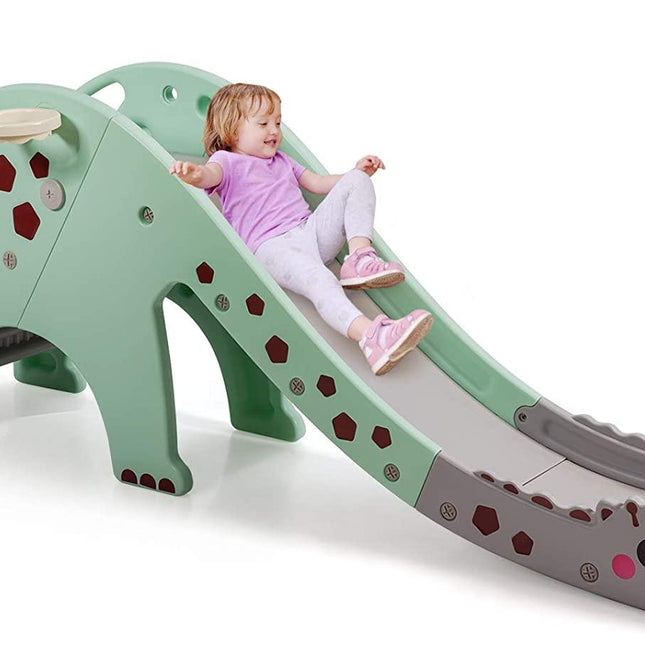 BABY JOY 3 in 1 Slide for Kids, Toddler Large Play Climber Slide PlaySet with Extra Long Slipping Slope - costzon