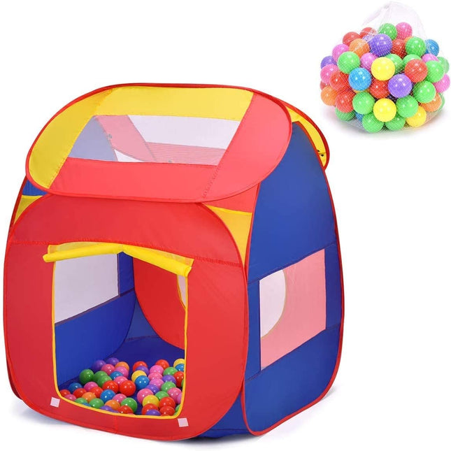 Ball Pit Play Tent for Kids, 100 Balls Included - costzon