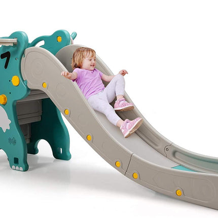 BABY JOY 3 in 1 Slide for Kids, Toddler Large Play Climber Slide PlaySet with Extra Long Slipping Slope - costzon