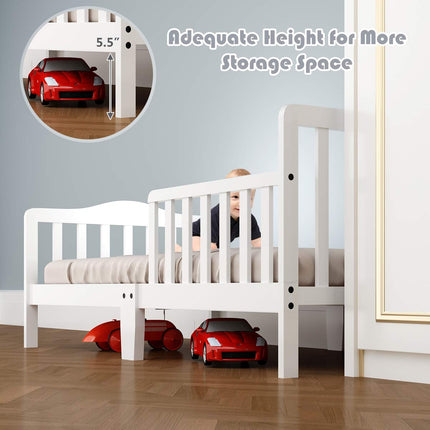 Classic Design Rubber Wood Kids Bed - Costzon