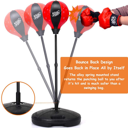 Costzon Kids Boxing Set, Height Adjustable Punching Ball Stand (Kids) - costzon