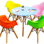 Colorful / Table & 4 Chairs