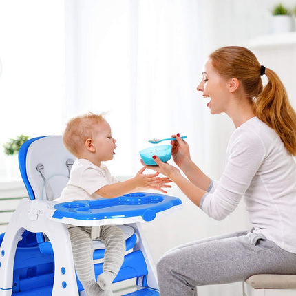 Baby High Chair, 3 in 1 Infant Table and Chair Set - costzon