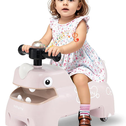 Ride On Push Car Dinosaur Themed Foot to Floor Baby Ride On Sliding Car