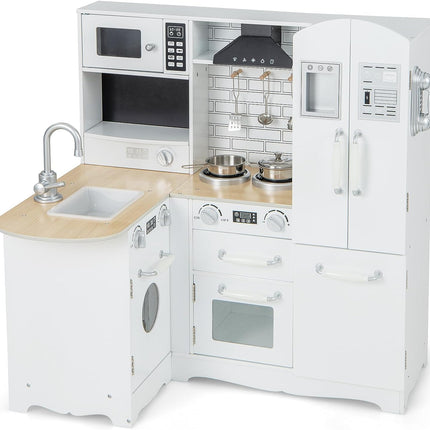11-in-1 Wooden Play Kitchen Toy Set - Costzon
