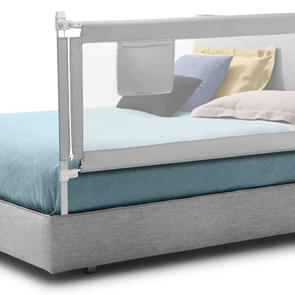 BABY JOY Bed Rail for Toddlers, Height Adjustable & Foldable Baby Bed Rail Guard