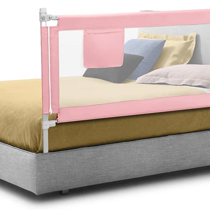 BABY JOY Bed Rail for Toddlers, Height Adjustable & Foldable Baby Bed Rail Guard