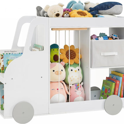 Costzon Toy Storage Organizer with Stuffed Animal Storage | Kids Bookshelf w/Open Shelves