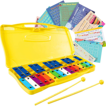 Costzon 25-Note Xylophone w/Case, 2 Child-Safe Mallets, Perfectly Tuned Instrument for Kids - costzon