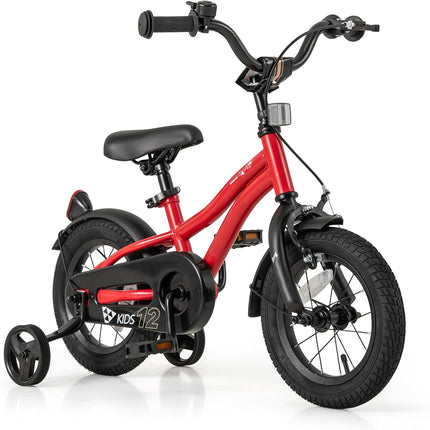 BABY JOY Kids Bike, 12 14 16 18 Inches Sporty Bicycle with Training Wheels