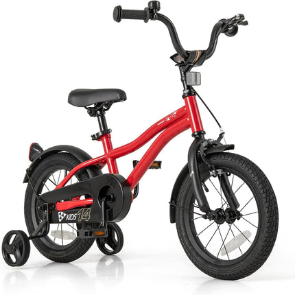 BABY JOY Kids Bike, 12 14 16 18 Inches Sporty Bicycle with Training Wheels