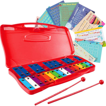 Costzon 25-Note Xylophone w/Case, 2 Child-Safe Mallets, Perfectly Tuned Instrument for Kids - costzon