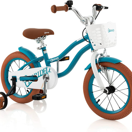BABY JOY Kids Bike, 12 14 16 18 Inch Children's Bicycle w/Training Wheels, Double Brakes, Kids Bike for 4-8 Years Boys Girls