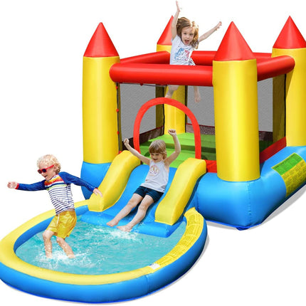 Castle Jumping Bouncer with Water Slide for Outdoor