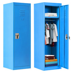 Costzon 48" Kids Metal Storage Locker, Single Tier Metal Locker - costzon