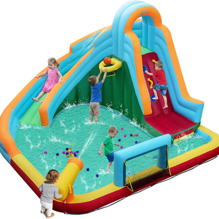 Costzon 6 in 1 Kids Inflatable Water Slide
