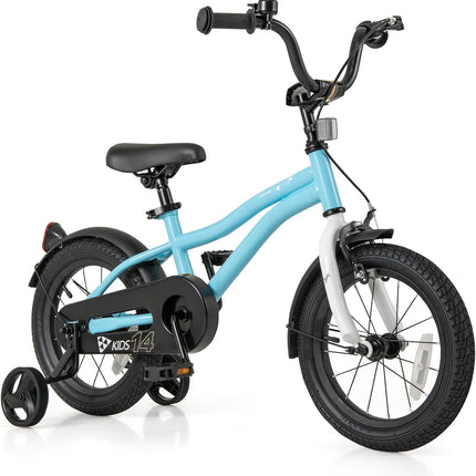 BABY JOY Kids Bike, 12 14 16 18 Inches Sporty Bicycle with Training Wheels