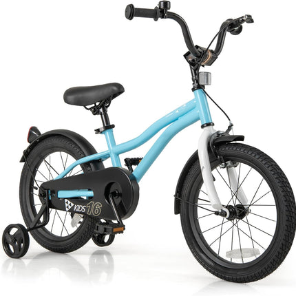 BABY JOY Kids Bike, 12 14 16 18 Inches Sporty Bicycle with Training Wheels