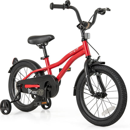 BABY JOY Kids Bike, 12 14 16 18 Inches Sporty Bicycle with Training Wheels