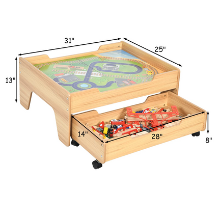 Wood Kids Activity Table - Costzon