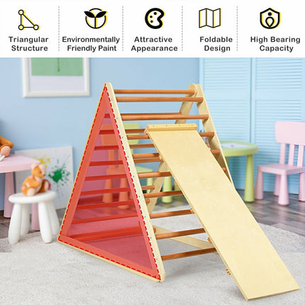 3 in 1 Toddler Wooden Activity Climber for Sliding & Climbing
