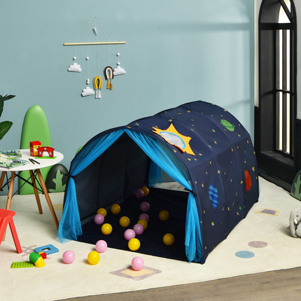 Costzon Kids Dream Bed Tent, Portable Baby Playhouse Privacy Space, Princess Tent w/Inner Pocket & Carrying Bag, Children Play Tent