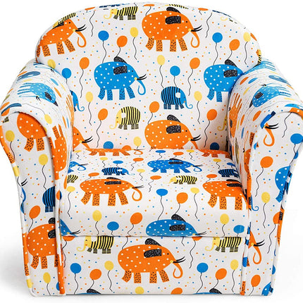 Children Armrest Chair with Pattern, Elephant - Costzon