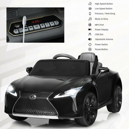 Costzon Ride on Car, Licensed Lexus LC500, 12V Battery Powered Car w/2.4G Remote Control - costzon