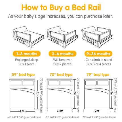 BABY JOY Bed Rails for Toddlers, Height Adjustable Kids Rail Guard
