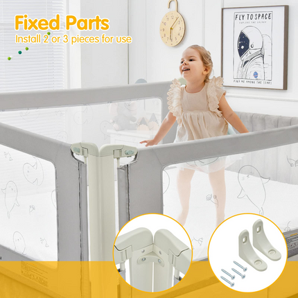 BABY JOY Bed Rails for Toddlers, Height Adjustable Kids Rail Guard