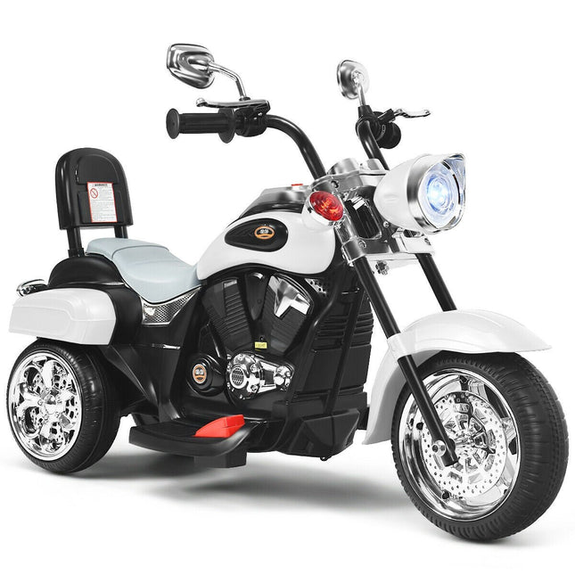 Costzon Kids Ride on Chopper Motorcycle, 6 V Battery Powered Motorcycle Trike w/Horn - costzon