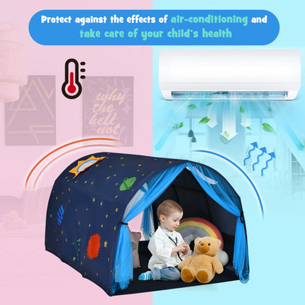 Costzon Kids Dream Bed Tent, Portable Baby Playhouse Privacy Space, Princess Tent w/Inner Pocket & Carrying Bag, Children Play Tent