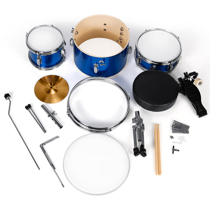Costzon 3-Piece Kids Drum Set, 13 inch Junior Drum Set with 3 Drums (Bass Snare Tom)