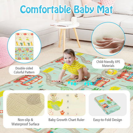 Costzon Large Baby Playpen with Mat, Playpen for Babies and Toddlers w/Basketball Hoop & Soccer Nets
