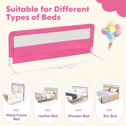 Costzon Bed Rail Guard for Toddlers, 59" Foldable Baby Bed Rail