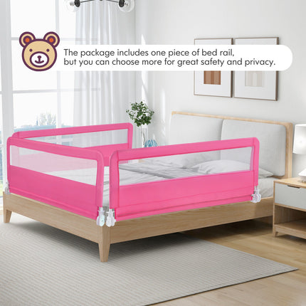 Costzon Bed Rail Guard for Toddlers, 59" Foldable Baby Bed Rail