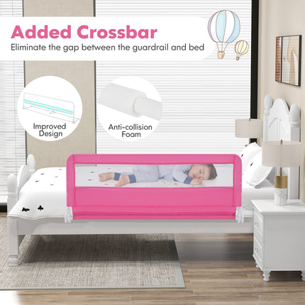 Costzon Bed Rail Guard for Toddlers, 59" Foldable Baby Bed Rail
