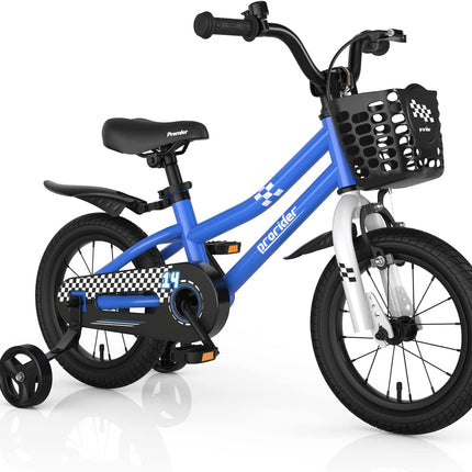 BABY JOY Kids Bike, 12 14 16 18 Inch Children Bikes for Boys Girls Age 3-8 Years w/Training Wheels
