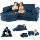 Costzon 13 PCS Modular Kids Play Couch, Versatile Toddler Sectional Sofa Set for Nursery Playroom Bedroom Living Room