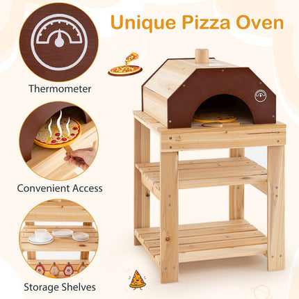3-Piece Outdoor Kitchen Set, Wooden Mud Kitchen