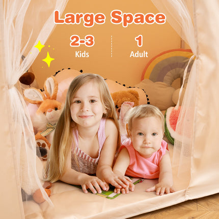 Kids Play Tent w/Padded Mat, Toddlers Castle