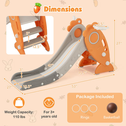 4 in 1 Indoor Slide for Toddlers Age 3+ Years