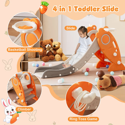 4 in 1 Indoor Slide for Toddlers Age 3+ Years