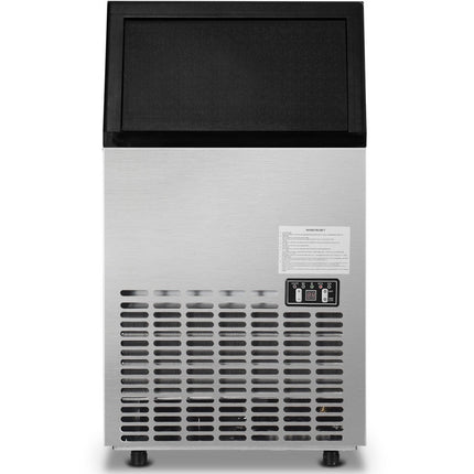 Costzon Commercial Ice Maker, Built-In Stainless Steel Ice Maker, 110LBS/24H, 33LBS Storage Capacity (Silver) - costzon