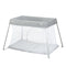 BABY JOY Baby Foldable Travel Crib, 2 in 1 Portable Playpen with Soft Washable Mattress, Side Zipper Design - costzon