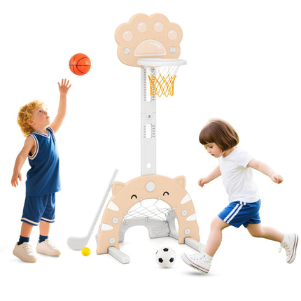 Costzon Kids Basketball Hoop Toddler Sports Activity Center with Adjustable Height Levels